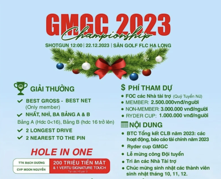  Khởi tranh giải GMGC Championship 2023